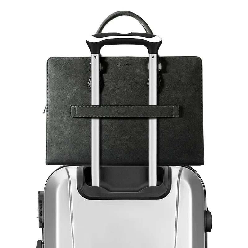 Alcantara® Laptop Bag - Grigio Milano
