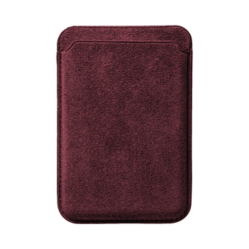 Alcantara MagSafe Wallet - Rosso Firenze