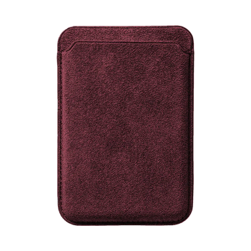 Alcantara MagSafe Wallet - Rosso Firenze