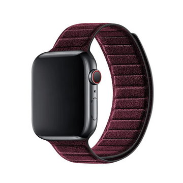 Alcantara Apple Watch Band - Rosso Firenze